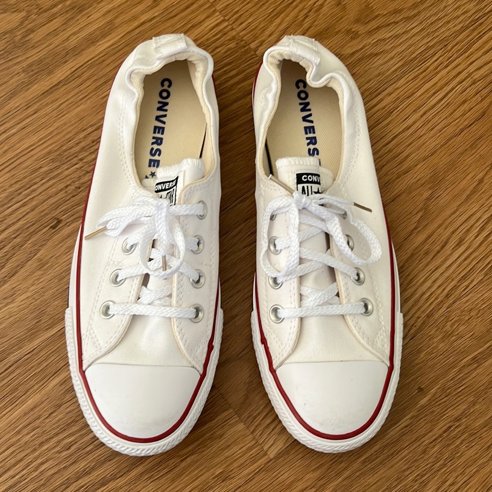 Brand new Converse, never worn-white